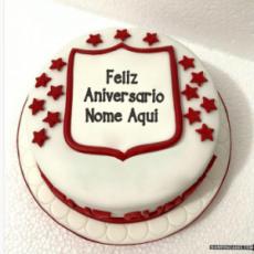 Bolo De Anivers&aacute;rio Masculino Com Nome